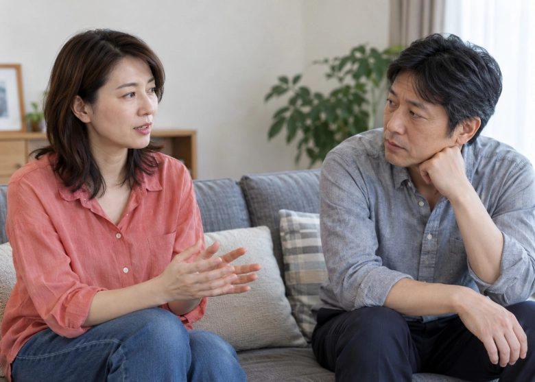 寂しさや近づきたい気持ちを言葉にする女性
